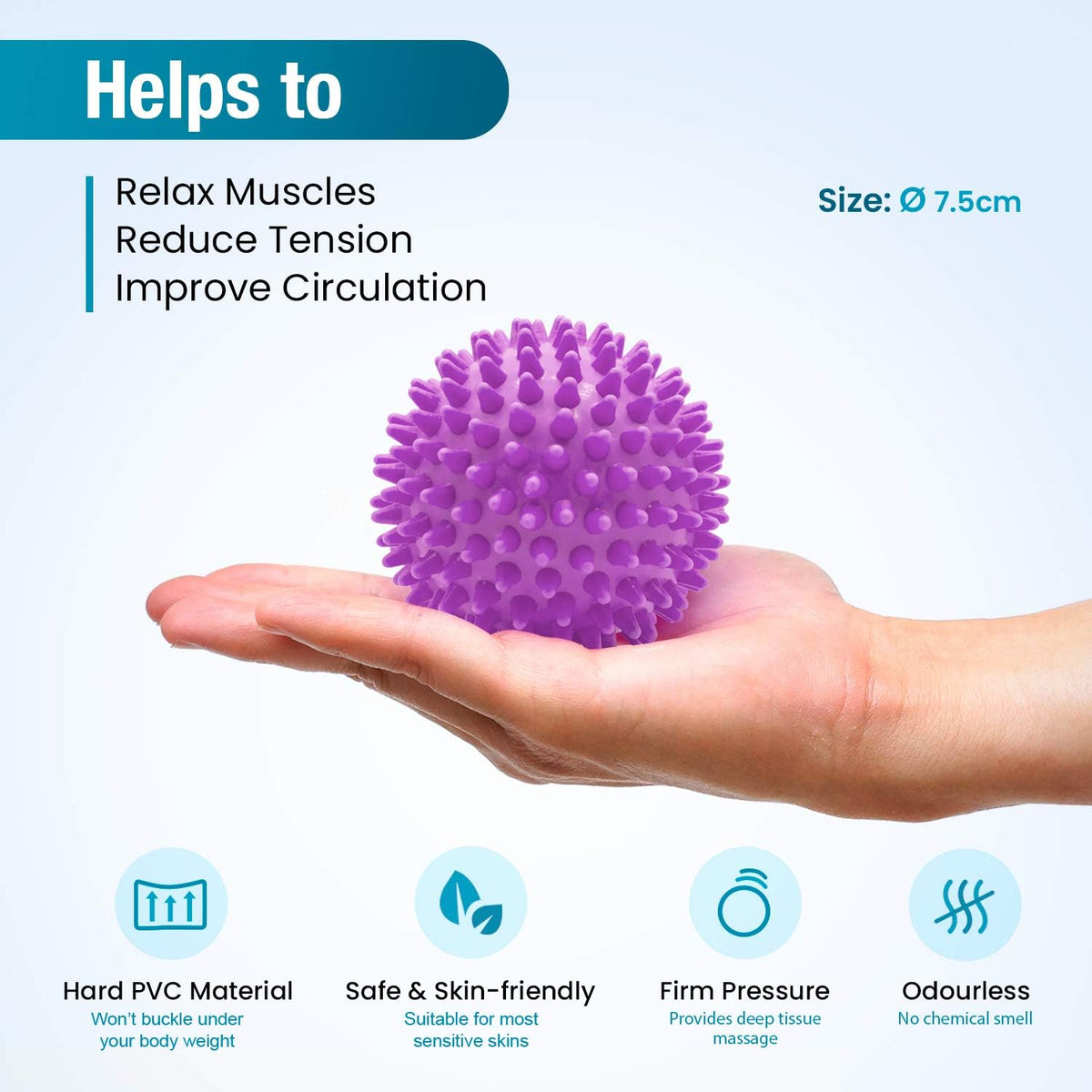 Lacrosse And Hard Spiky Massage Ball Set For Uncomfortable Muscles Beenax